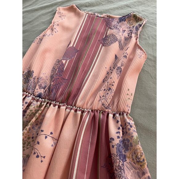 Vtg. Jennifer Gee Floral Sleeveless Tunic Style Top/ Mini Dress - Picture 9 of 9